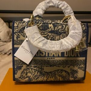 Dior Navy and Beige Mini Bag